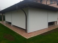 Chiusura portico in pvc